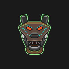 dog icon logo for esport