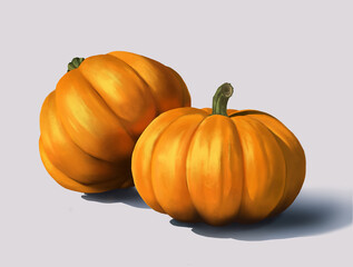 Pumpkins artwork, illustration