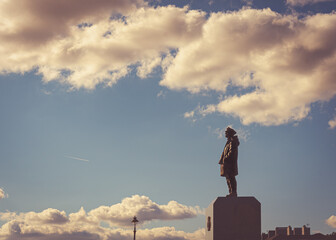 War memorial on the Hoe in Plymouth overlooking Plymouth Sound
