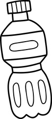 Hand Drawn soft drink bottle illustration