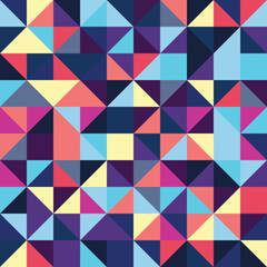 Obraz premium Abstract Bauhaus geometric pattern background, vector circle, triangle and square lines color art design. Colorful Bauhaus pattern background
