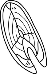 Hand Drawn fish steak illustration