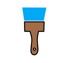 Paint brush color icon