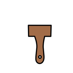 Paint brush color icon