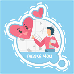 cute label teacher day