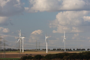 wind turbine in the field