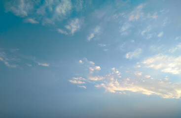 Sunset scenery view of colorful sky, dramatic weather conditions, nature photography, natural background