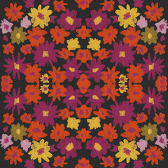 seamless pattern with flowers