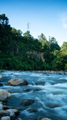 photo of a stream in the afternoon in Aceh Indonesia