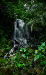 Obraz premium a photo of a waterfall in Aceh Indonesia during the day