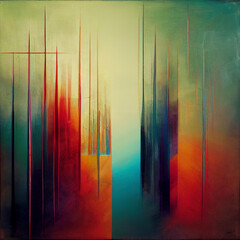 Abstract Painting made with Artificial intelligence