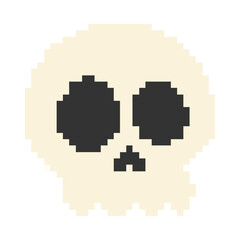 Halloween Skull Pixel Art