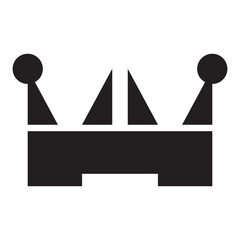 crown icon vector design template