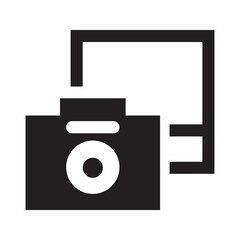digital camera icon vector design template