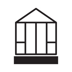 greenhouse icon vector design template