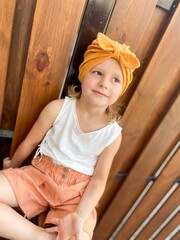 Summer fashion girl relax sunny outdoor. Summer holidays.