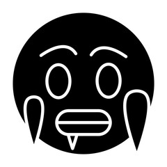 Naklejka premium Cold Glyph Icon