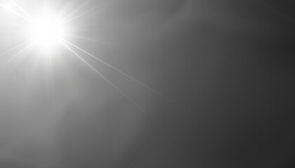 Bright light effect with rays and highlights for vector illustration.	
