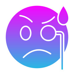 Monocle Glyph Gradient Icon