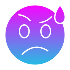 Confusing Glyph Gradient Icon