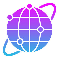 Internet Glyph Gradient Icon