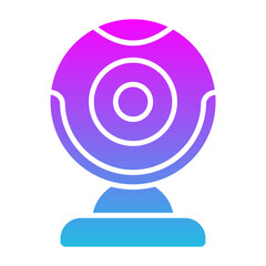 Webcam Glyph Gradient Icon