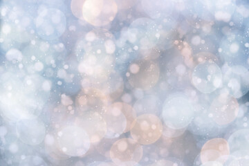 Cold winter Christmas and New Year background. Winter Bokeh Background