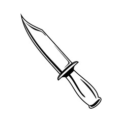 Knife vector illustration. Knife isoleted on white background. eps10