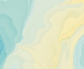 Abstract light blue and light yellow marble background vector