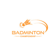 badminton flat vector logo
for your brand or tournament 
simple and elegant design