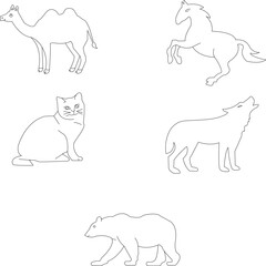 animal collection vector 