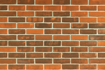 Obraz premium background of a wall made of brown bricks of different shades