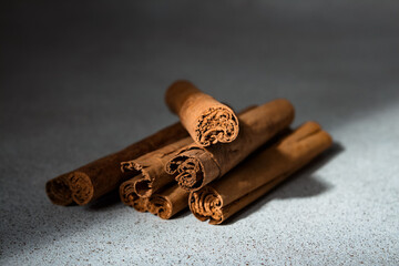Ceylon Cinnamon Sticks on a light background
