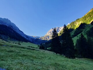 Fototapeta premium Bergkette in den Alpen