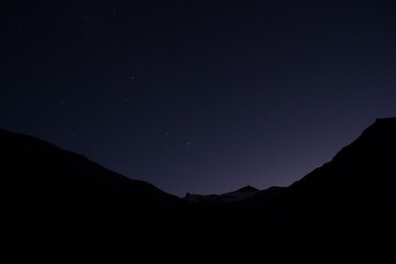 Night view south from Cascade Saddle, Aspiring National Park, New Zealand