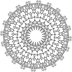 mandala coloring book. original vector design. ornament round pattern mandala  Perfect for use in any other kind of design.