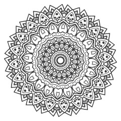 mandala coloring book for adults. oriental vector. ornament round mandala  Perfect for use in any other kind of design.
