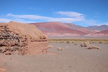 Fototapeta na wymiar Desert landscape of northwestern Argentina