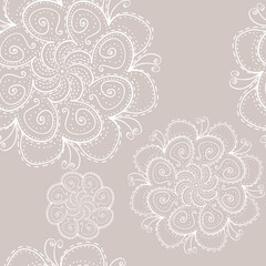 Tender seamless pattern with elements 