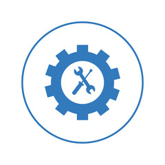 Spanner repair screwdriver tools icon | Circle version icon |