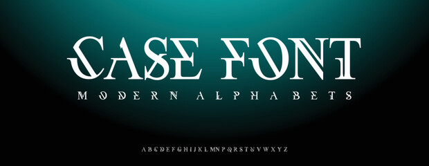  Sports minimal tech font letter set. Luxury vector typeface for company. Modern gaming fonts logo design.