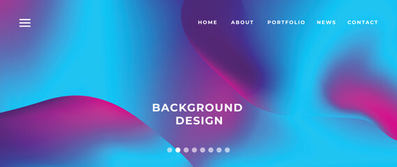 Website page gradient background vector. Modern digital wallpaper with vibrant color, fluid abstract gradient shapes. Futuristic illustration landing page design for commercial, advertising, branding.