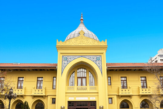 Ankara Palace, Turkey - July 2022: Historic Ankara Palas hotel front view	