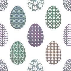 Easter eggs seamless spring pattern for kids clothes print and notebooks and wrapping paper and fabrics