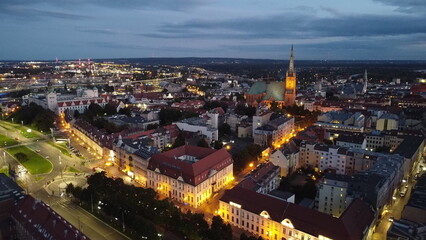 Fototapeta na wymiar Szczecin nocą