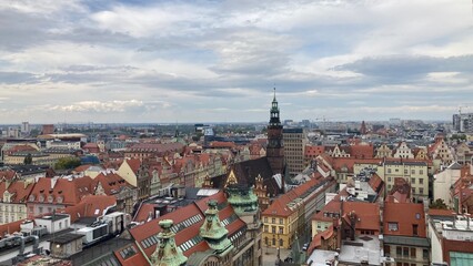 Naklejka na ściany i meble Stare miasto Wrocław 