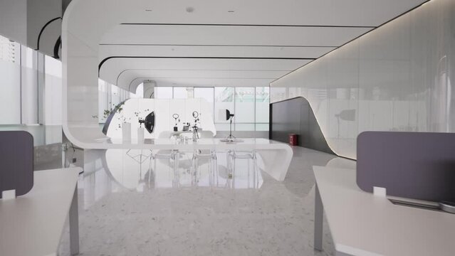 modern hall for live webcast in company