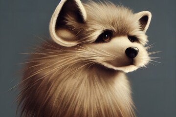 Obraz premium Anthropomorphic animal. Furry. An animal in the form of a person