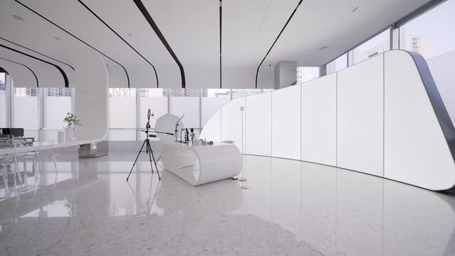 modern hall for live webcast in company