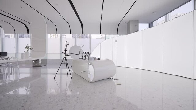 modern hall for live webcast in company